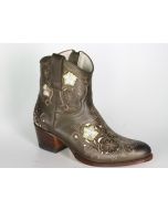 14194 Sendra Stiefelette Debora Oliva Flower