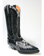 2720 Sendra Cowboystiefel MAXI Flor. Negro Python Natural
