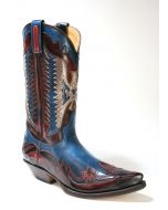3840 Sendra Cowboystiefel Hurricane Rojo Ducados