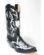 5059 Sendra Boots Cowboystiefel Ciclon Negro X Blanco