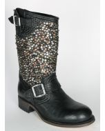 8830 Sendra Engineer Bikerboots Carol Negro mit Nieten