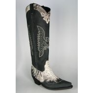 10146 Sancho Hochschaftstiefel Negro Python