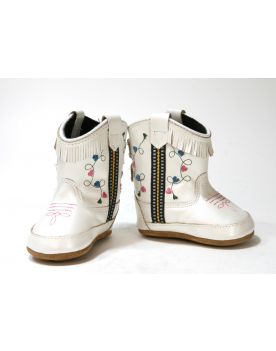 10044 Baby Boots Charlotte White