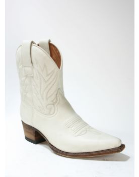 16954 Sendra GENE Salvaje Panna weiße Cowboystiefel