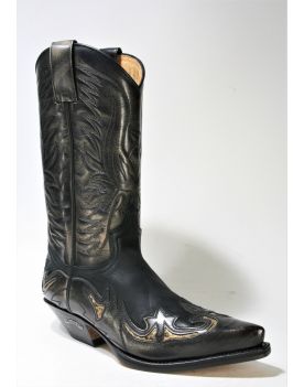 3242 Sendra Cowboystiefel Denver Tierra Spr. Negro