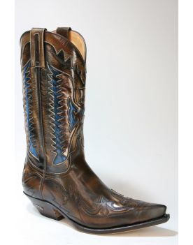 3840 Sendra Cowboystiefel Natur Antic Jacinto