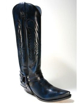 7167 Sendra Cowboystiefel Hochschaft Hurricane Azul