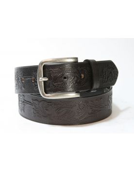 816 Vittozzi Gürtel Brown Floral