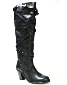 8849 Sancho Hochschaft Stiefel Negro