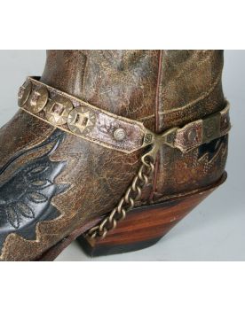 43 Sendra Stiefelriemen Arnes messing Barbados