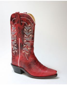LF 1671 E Old West Cowboyboots Red Crackle