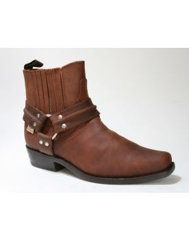 WB-03 Stars and Stripes Bikerboots Brown