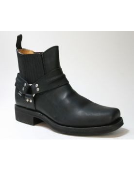 WB-33 Stars & Stripes Bikerboots Black