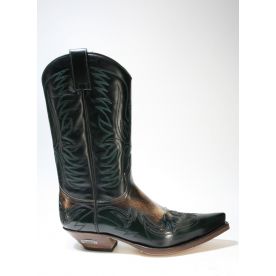  3241 Sendra Cowboystiefel Flora Verde Botella Denver Canela dark