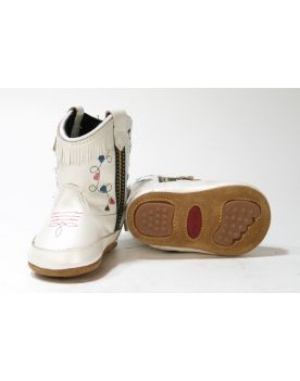10044 Baby Boots Charlotte White