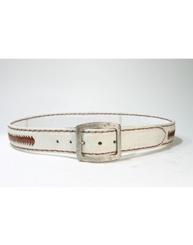 1018 Sendra Gürtel Cimarron White Bartolo Cuero
