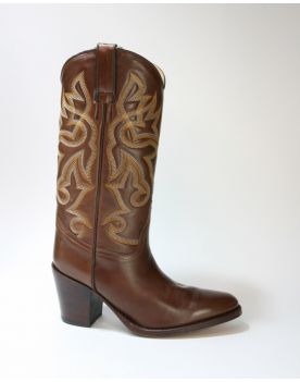 1703 Tony Mora Cowboystiefel braun rund