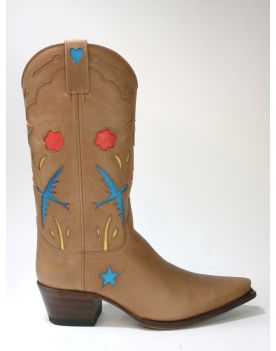 19187 Sendra Cowboyboots Judy Flota Miel NATURE