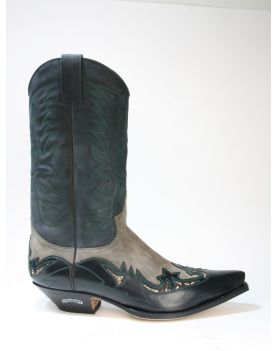 3242 Sendra Boots Cowboystiefel Ciclon Negro Serraje Taupe