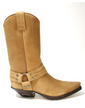 3305 Sendra Boots Cowboystiefel Wildleder Serraje Camello