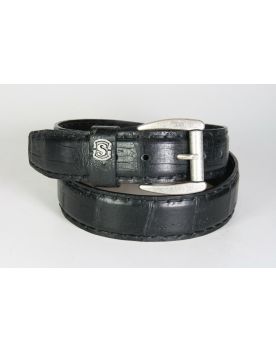 5275 Sendra Gürtel Echtes Kaimanleder schwarz