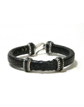 540 Armspange Bracelet Original Belts Echse/Python Black