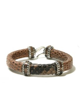 542 Armspange Bracelet Original Belts Echse/Python Brown
