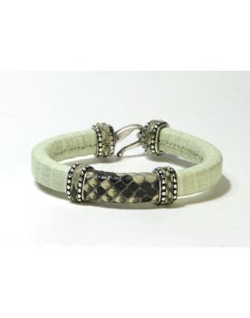 543 Armspange Bracelet Original Belts Echse/Python Lime