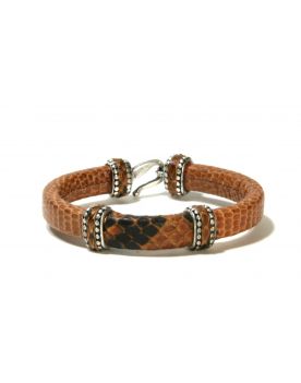 544 Armspange Bracelet Original Belts Echse/Python Brown