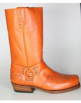 6074 Sancho Bikerboots Flamme orange