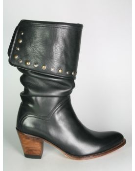7219 Sendra Stiefel Newf Bartolo Negro Nieten