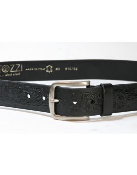 816 Vittozzi Gürtel Black Floral