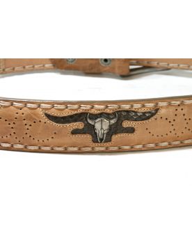 8322 Sendra Gürtel Nubuk hellbraun