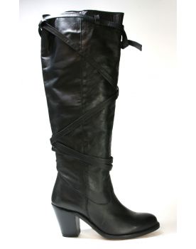 8849 Sancho Hochschaft Stiefel Negro