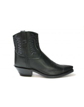 1629 Old West Bornes Black Stiefeletten