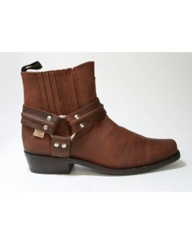 WB-03 Stars and Stripes Bikerboots Brown